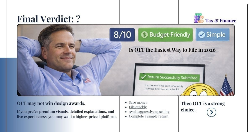 Final Verdict - Is OLT the Easiest Way to File in 2026