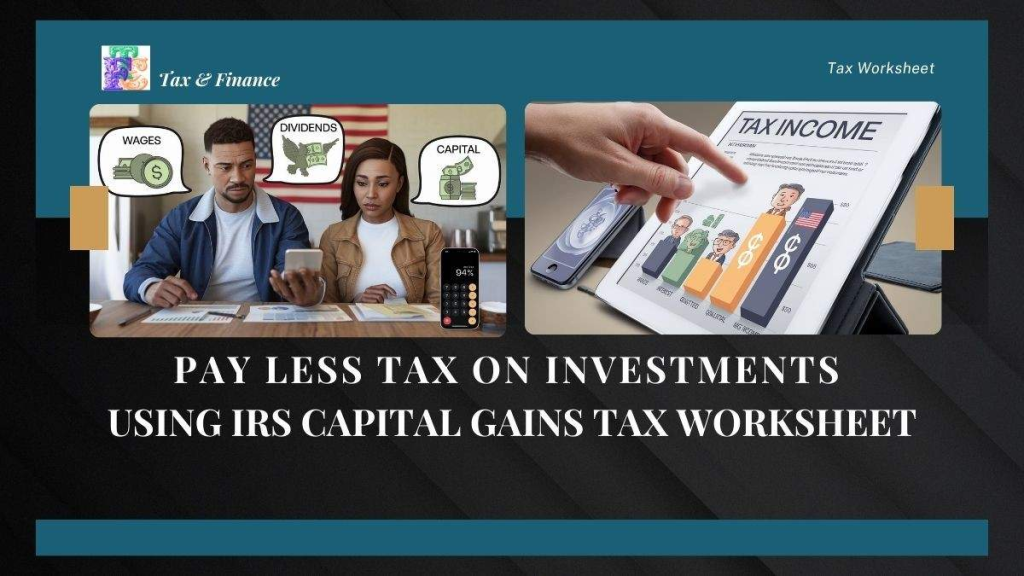 How to Pay Less Tax on Investments in 2025 Using IRS Capital Gains Tax Worksheet