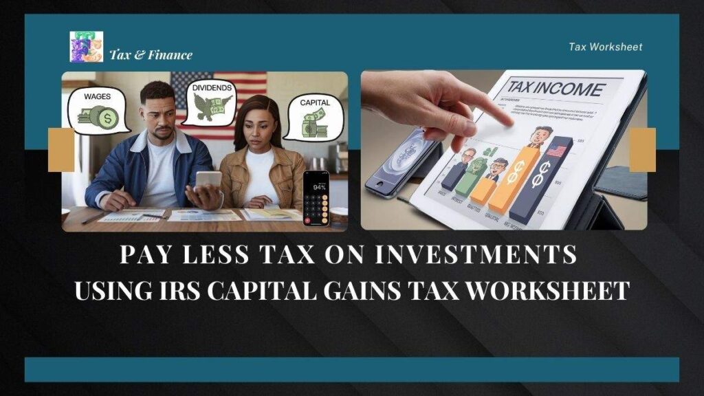 Capital Gains Tax Worksheet: How to Pay Less Tax on Investments 6 How to Pay Less Tax on Investments in 2025 Using IRS Capital Gains Tax Worksheet