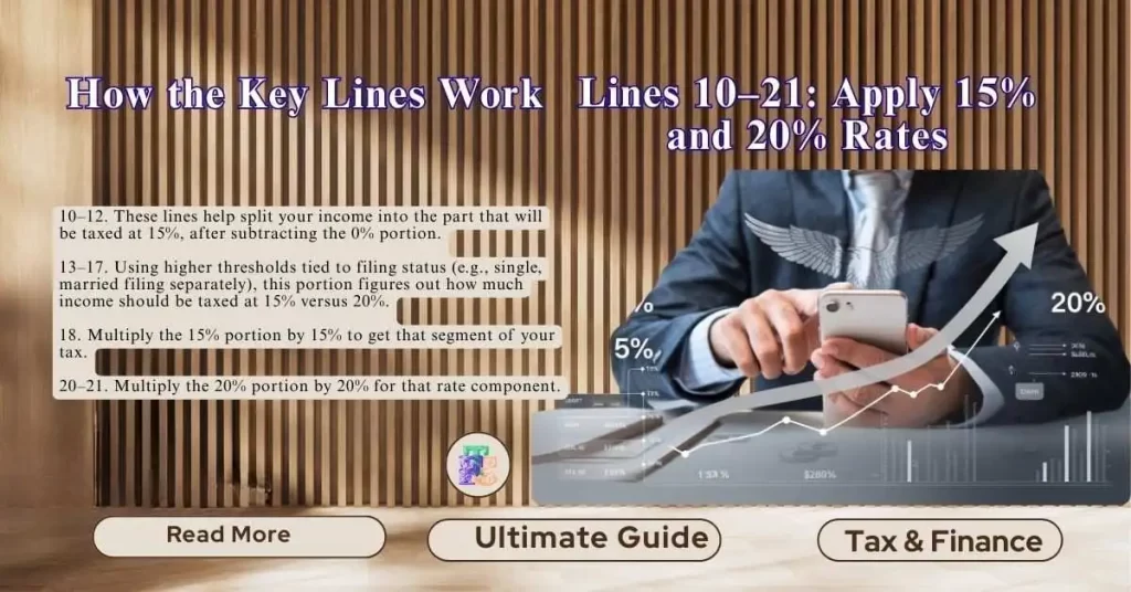 Lines 10–21 Apply 15 and 20 Rates