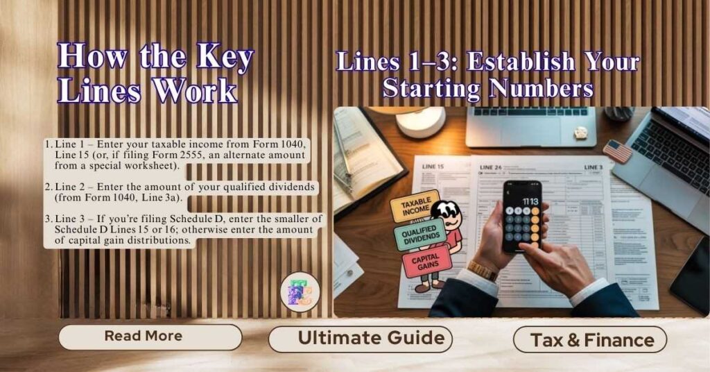 Lines 1–3 Establish Your Starting Numbers