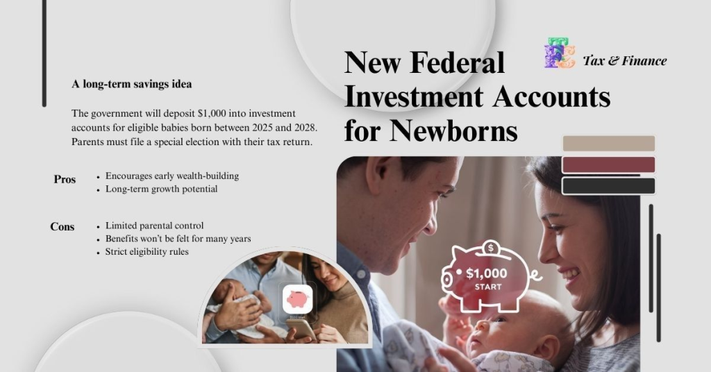 2025 Tax Changes: New Federal Investment Accounts for Newborns