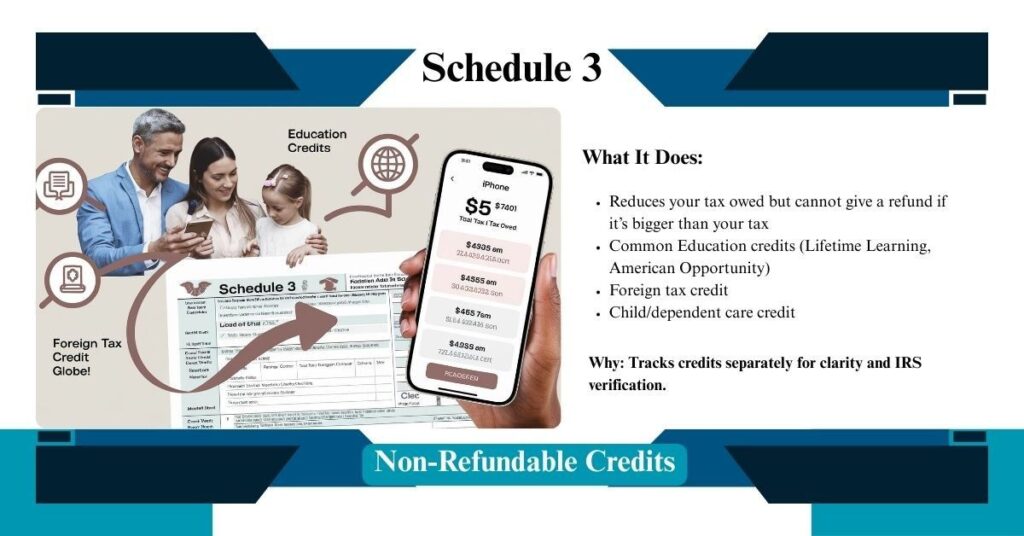 Schedule 3 – Non-Refundable Credits