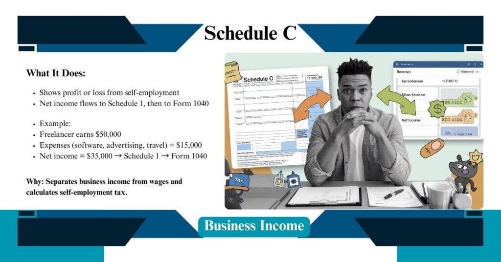 Schedule C – Business Income (Self-Employed)