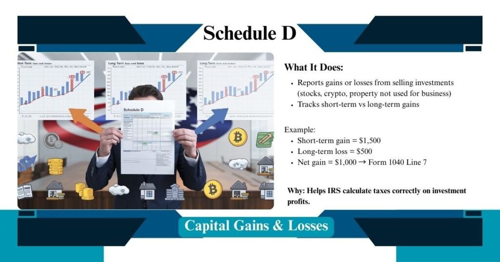 Schedule D – Capital Gains & Losses