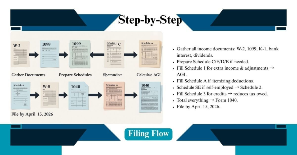 Simple Step-by-Step Filing Flow