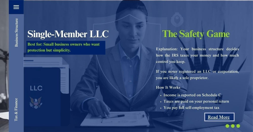 Single-Member LLC - The Safety Game