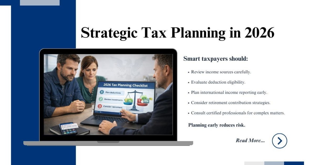 Tax Reform 2026: New Deductions, Benefits & What It Means for You 8 Strategic Tax Planning in 2026