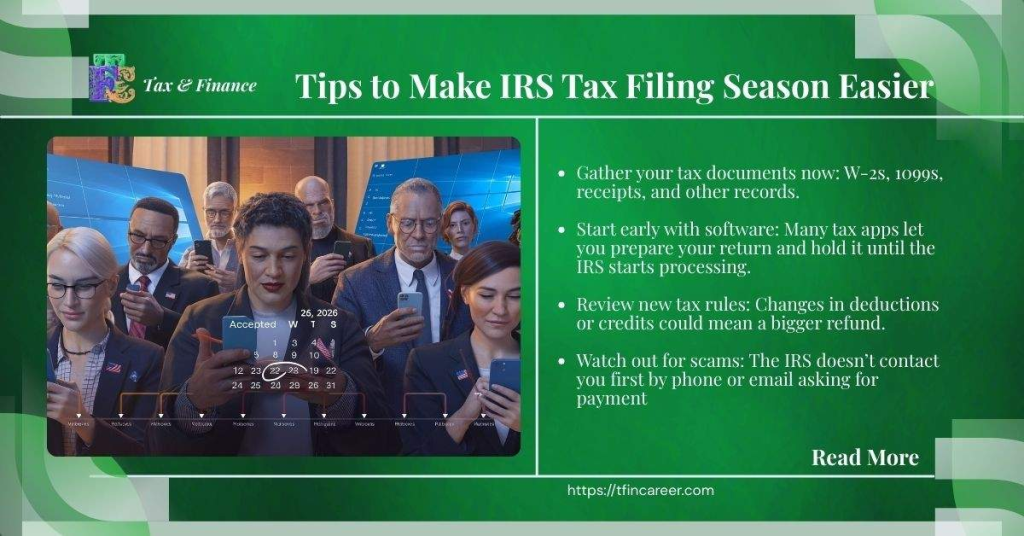 Tips to Make IRS Tax Filing Season Easier