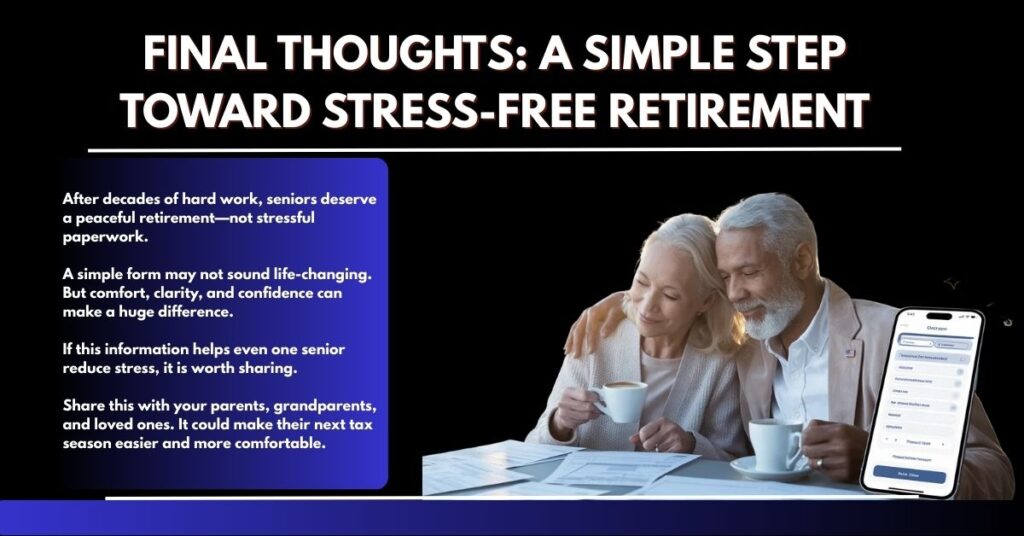 Final Thoughts - A Simple Step Toward Stress-Free Retirement