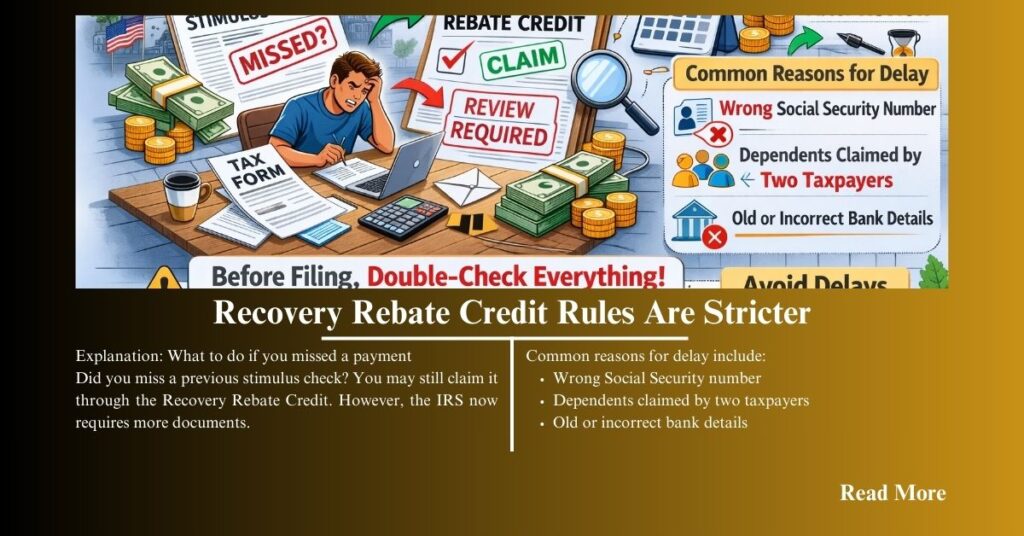 Recovery Rebate Credit Rules Are Stricter