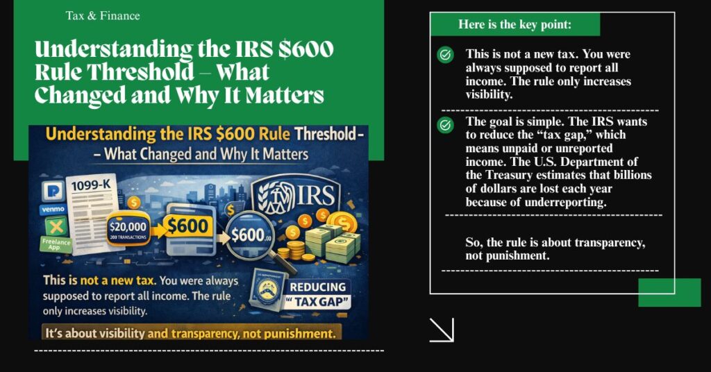 Understanding the IRS $600 Rule Threshold – What Changed and Why It Matters