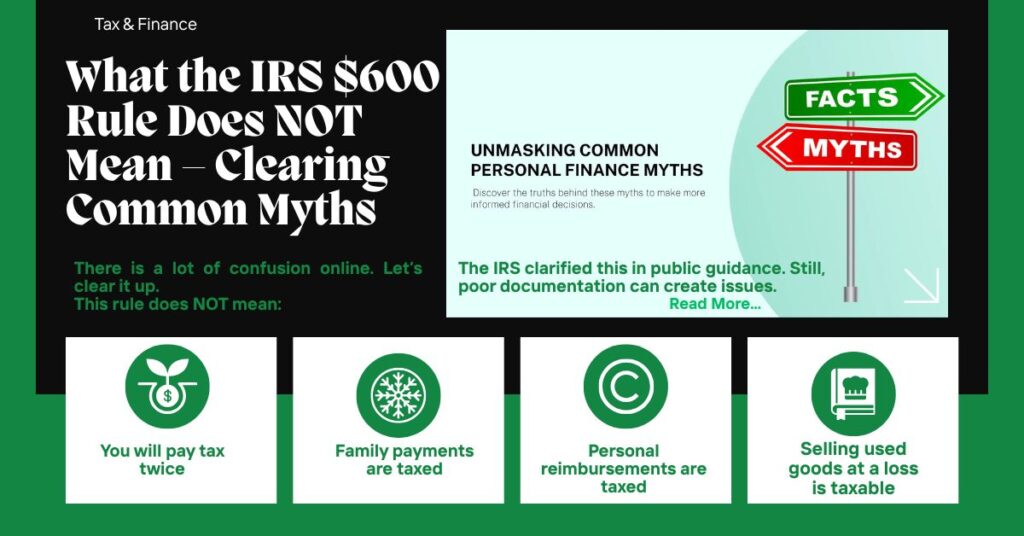 What the IRS $600 Rule Does NOT Mean – Clearing Common Myths