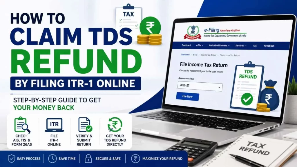 How to Claim TDS Refund by Filing ITR-1 Online - Complete Step-by-Step Guide