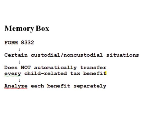 Form 8332 - Memory Box