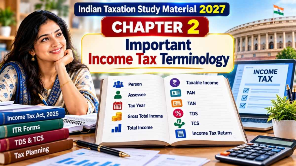 Indian Taxation Study Material 2027: Income Tax Terminology 5 Indian Taxation Study Material 2027 - Income Tax Terminology