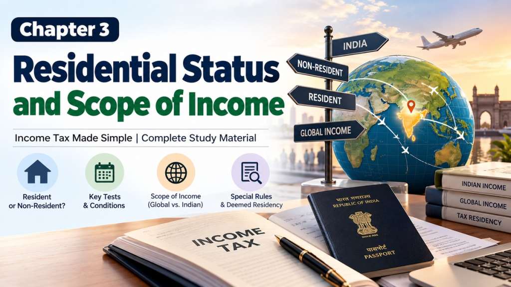 Residential Status in India 2027: ROR, RNOR & NR Explained 9 Indian Taxation Study Material 2027 - Residential Status