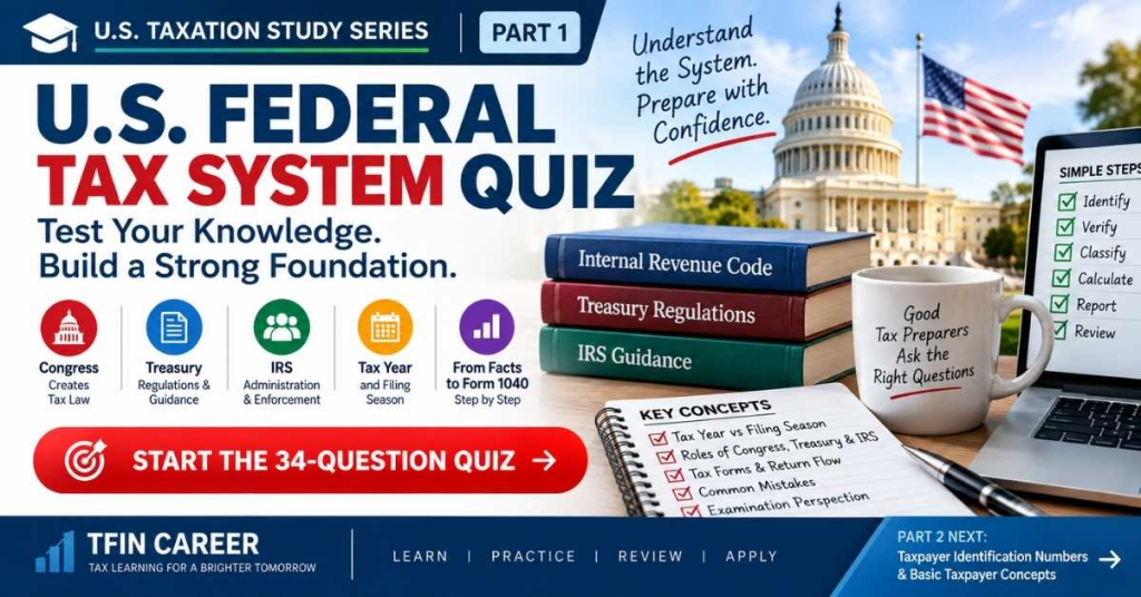 US Federal Tax System Quiz
