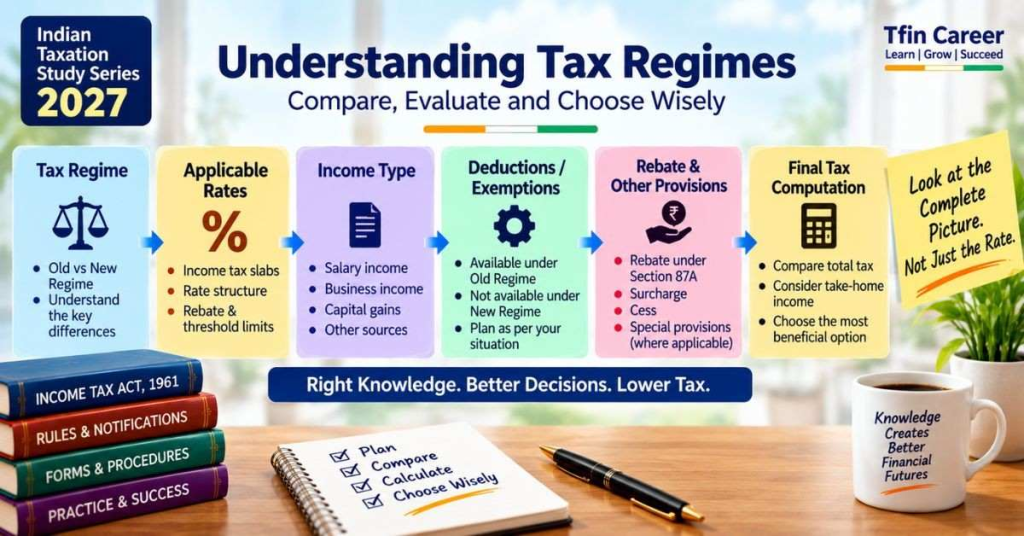 Indian Income Tax Basics 2027: Complete Guide for Students & Taxpayers 10 Understand Tax Regimes