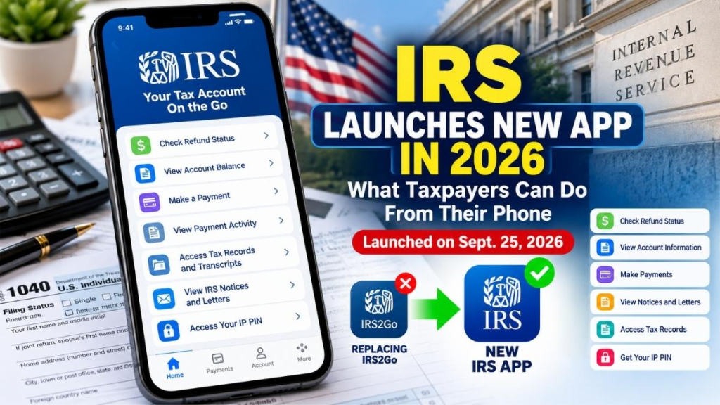 IRS New App 2026: What Taxpayers Can Do From Their Phone 2 IRS new mobile app 2026 replacing IRS2Go