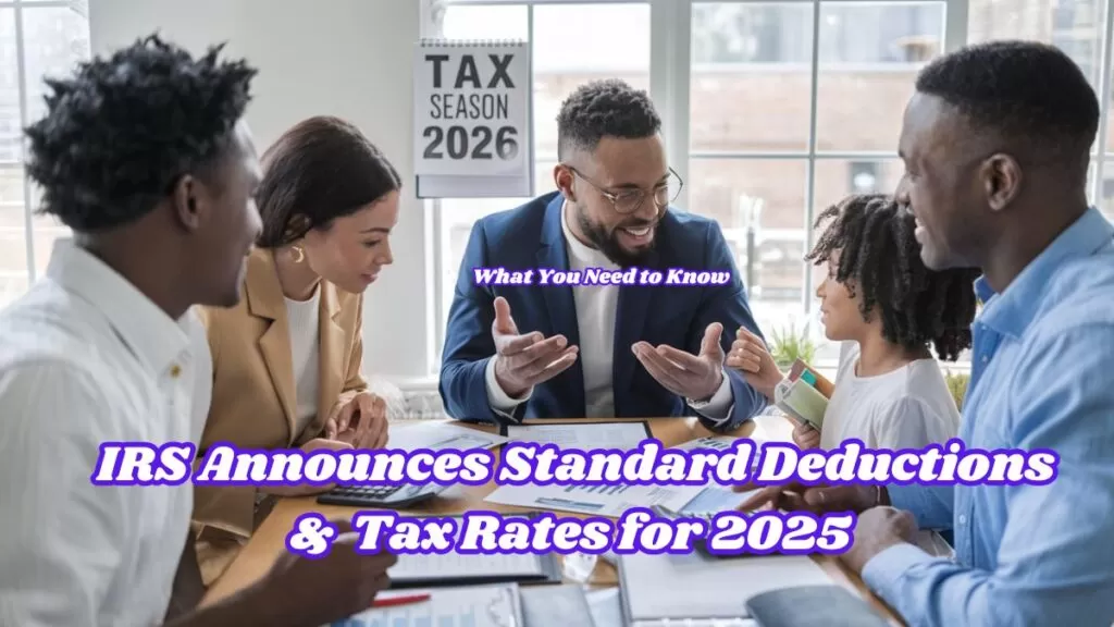 IRS Announces Standard Deductions & Tax Rates for 2025 What You Need to Know