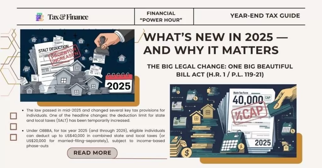Take Tax Advantage:: What’s New in 2025 — And Why It Matters