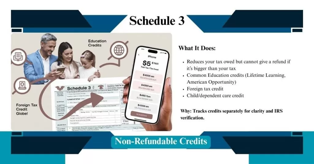 Schedule 3 – Non-Refundable Credits