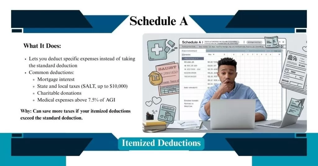 Schedule A – Itemized Deductions